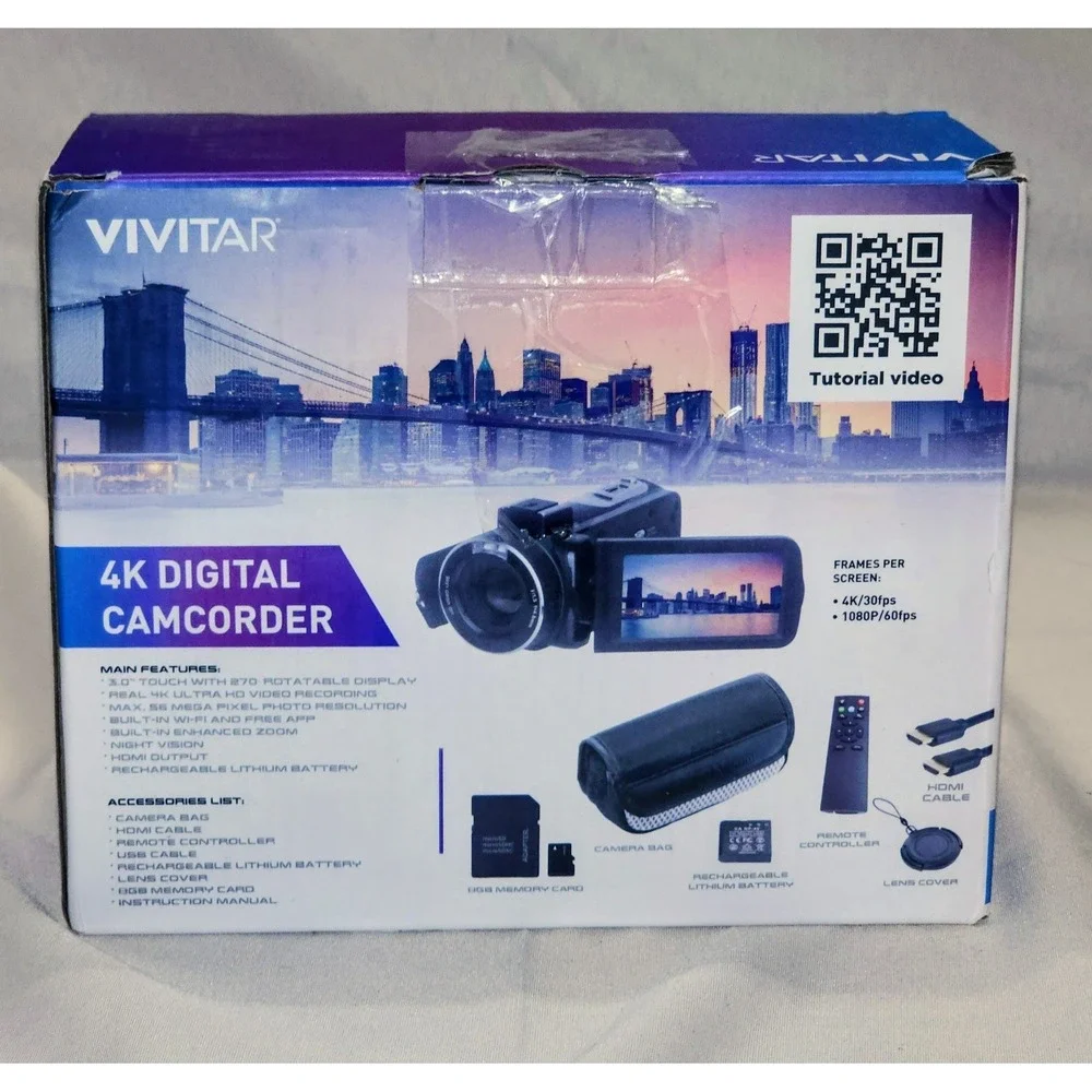 🔥Vivitar Black DVR4K IPS 3